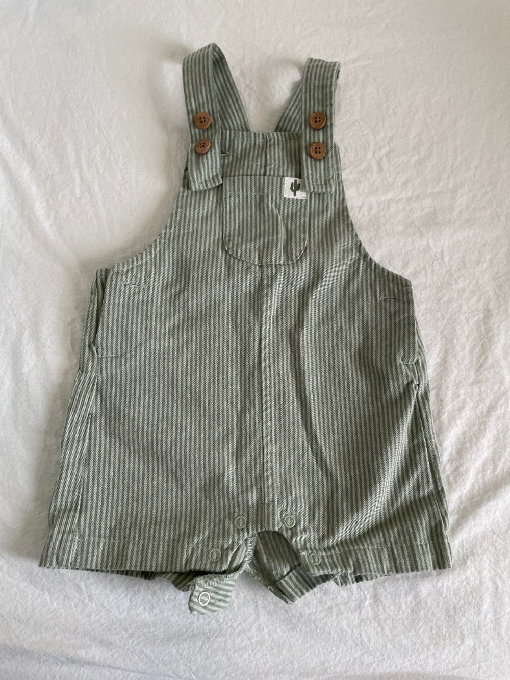 Carters striped overalls